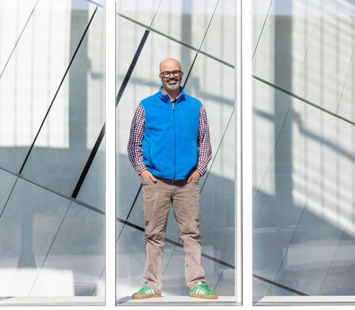 Jason Knight standing in front of a window